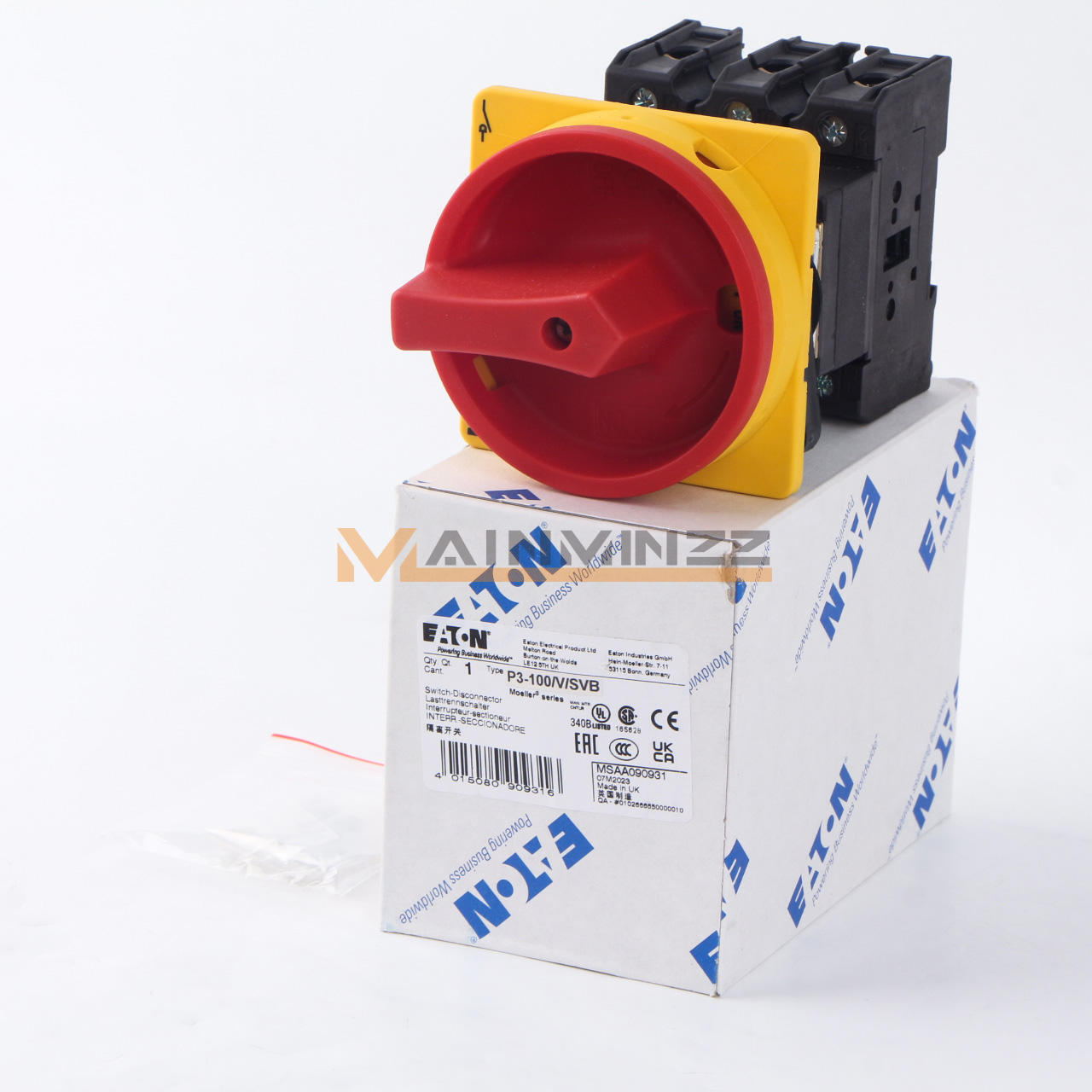 ONE EATON MOELLER Disconect Switch P3-100/V/SVB - ONE EATON MOELLER