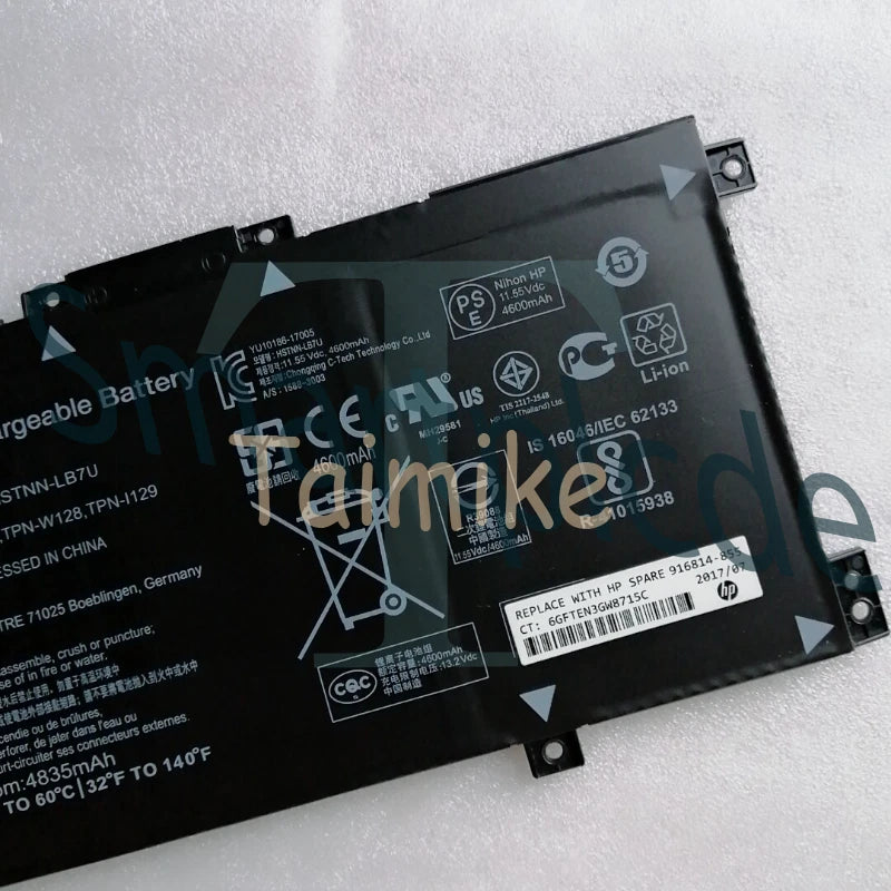 LK03XL Battery for HP Envy X360 15-BP 15-BQ 15-CN 916368-541 L09281-855～