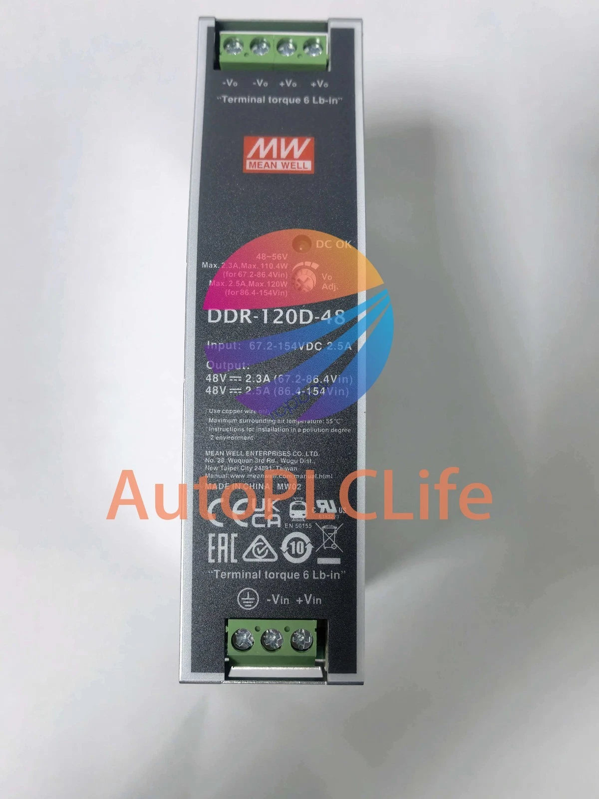 Mean Well DDR-120D-48 DC-DC Converter - 120W - 67.2~154V in 48V out