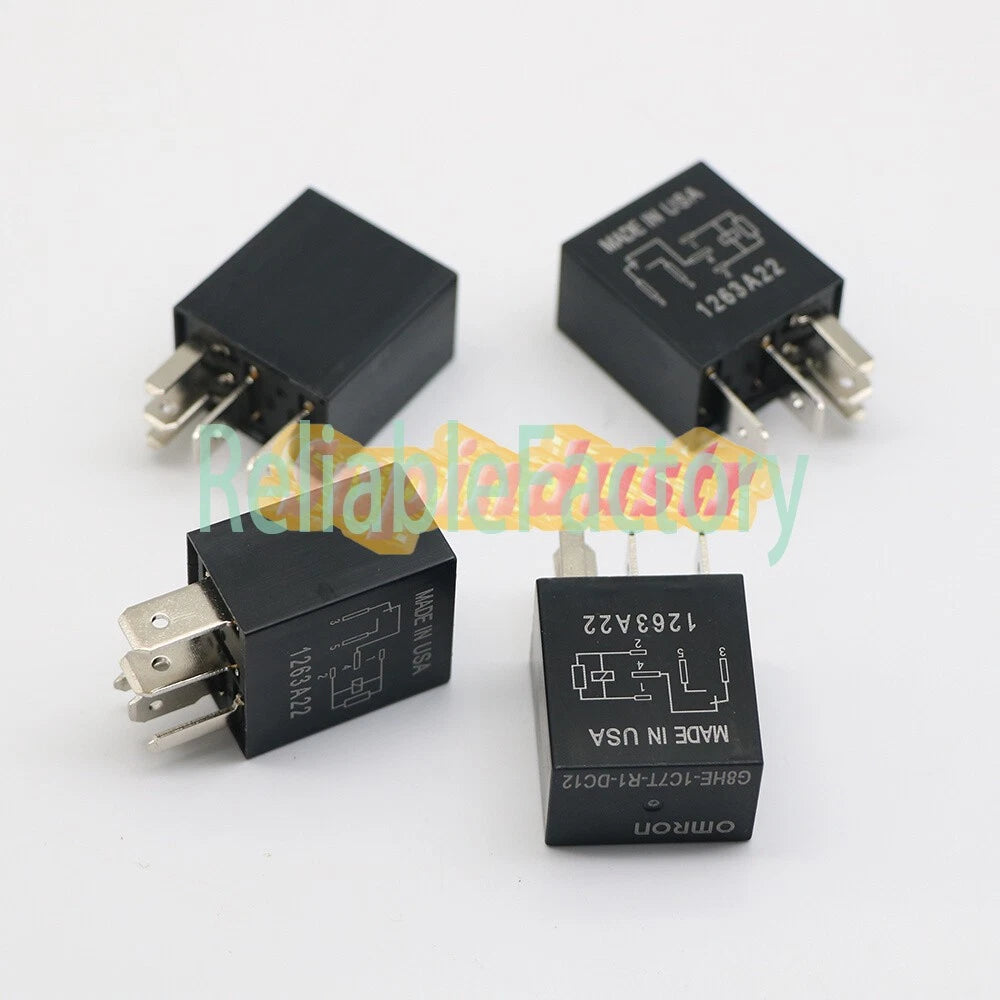 .4Pcs OMRON G8HE-1C7T-R1-DC12 12VDC Relay 40A 12V 5Pin G8HE1C7TR1DC12