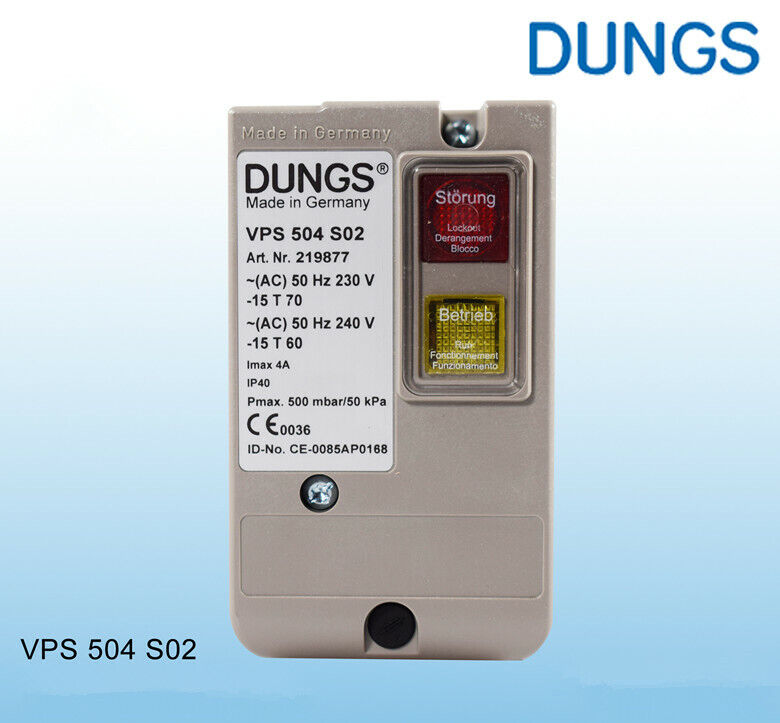 new DUNGS VPS 504 S02 Gas Valve Leak Detection Equipment VPS504S02 240V 50HZ