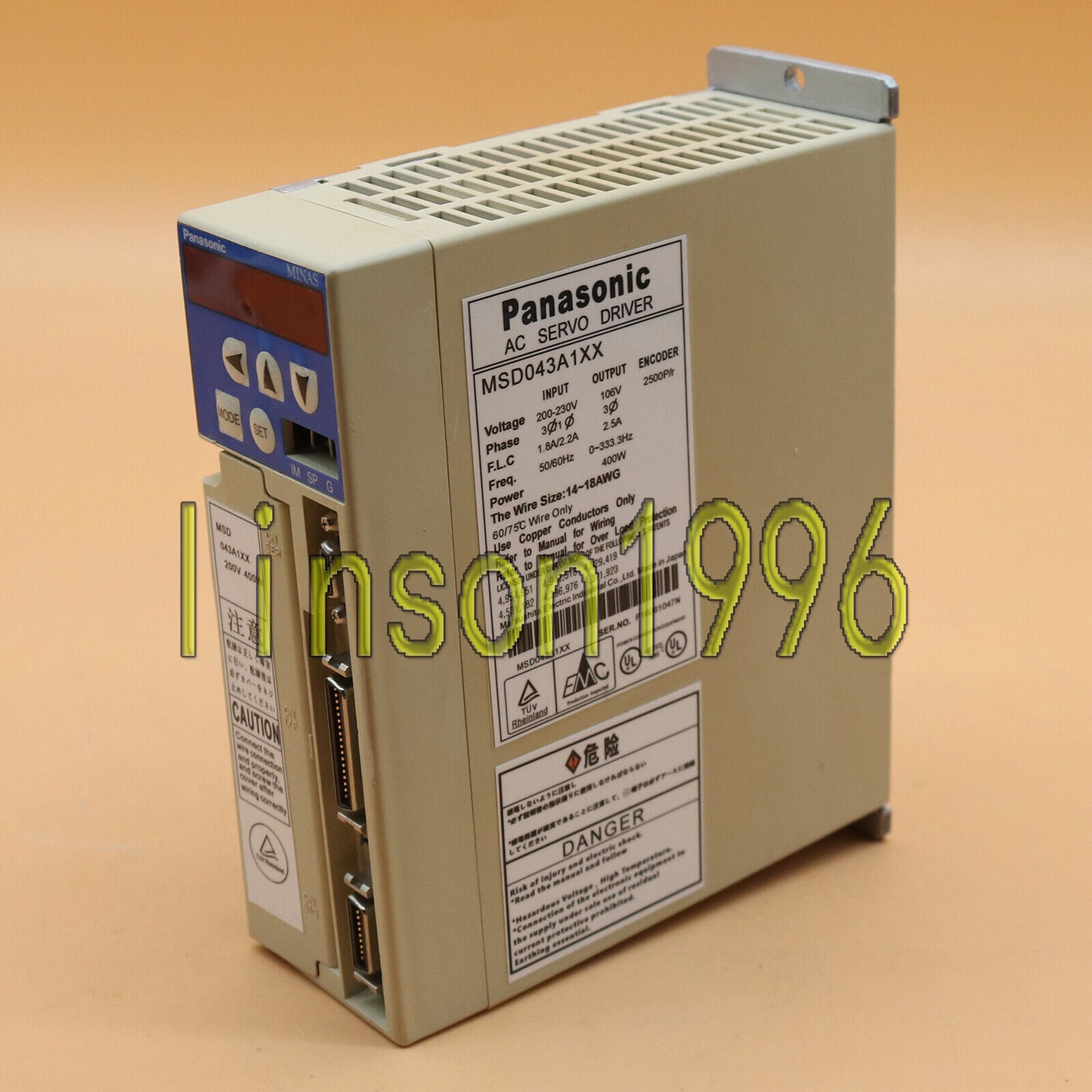 Panasonic MSD043A1XX Used Servo Driver - PANASONIC