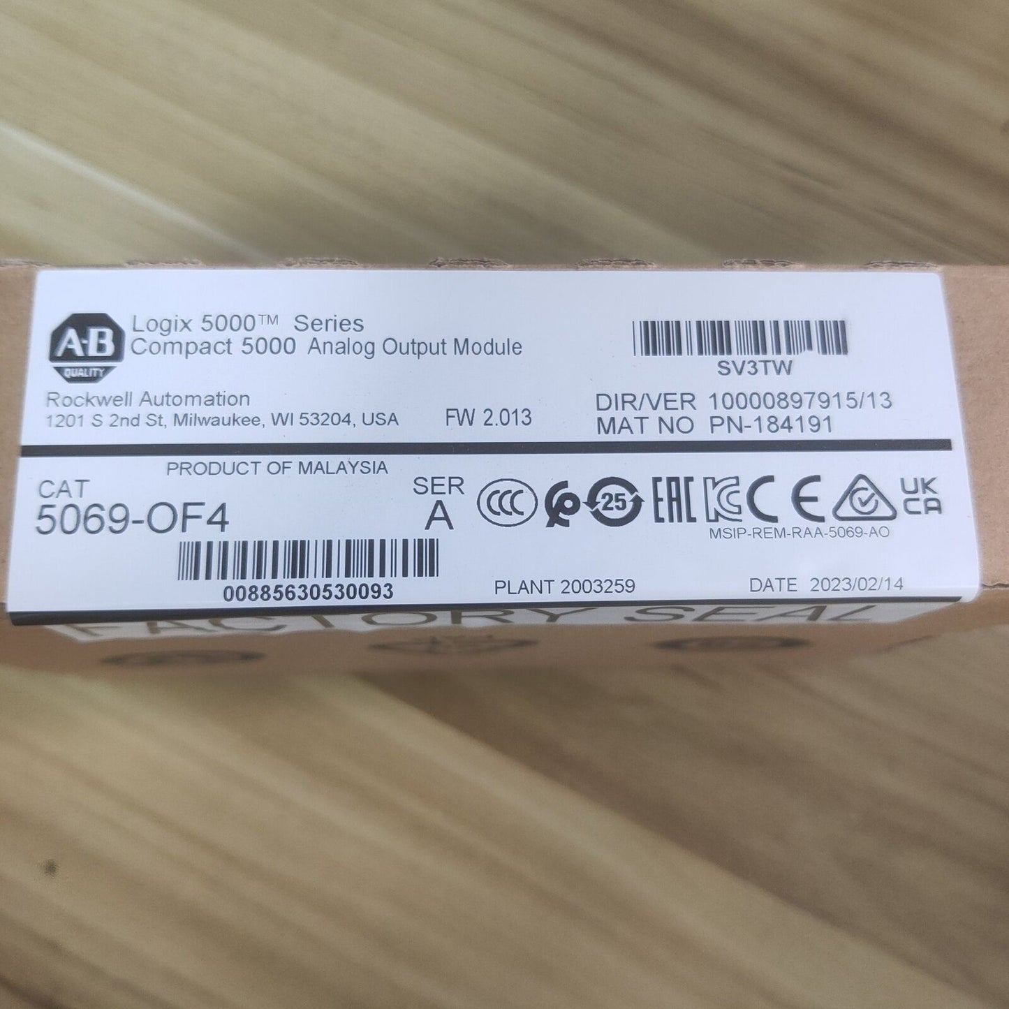2022 NEW FACTORY SEALED AB 5069-OF4 Series A Output Module Compact 5000 - AB