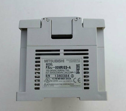 Used Mitsubishi PLC FX3U-80MR/ES-A Tested In Good Condition - MITSUBISHI