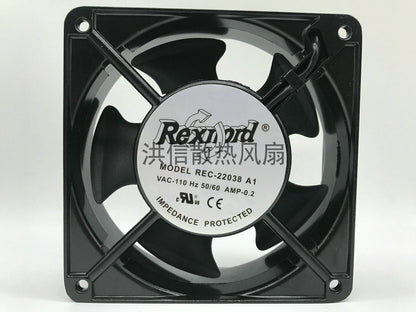 1pcs  Rexnord REC-22038A1 110VAC 50/60HZ 0.2A aluminum frame AC fan