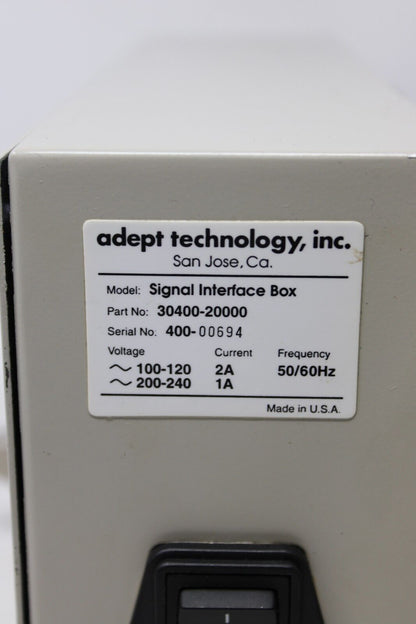 used Adept 30400-20000 Signal Interface Box - ADEPT