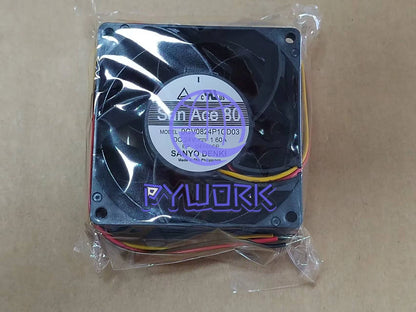 1PCS Sanyo Fan 9GV0824P1GD03 DC24V 1.60A 8038 8CM 4-wire cooling fan