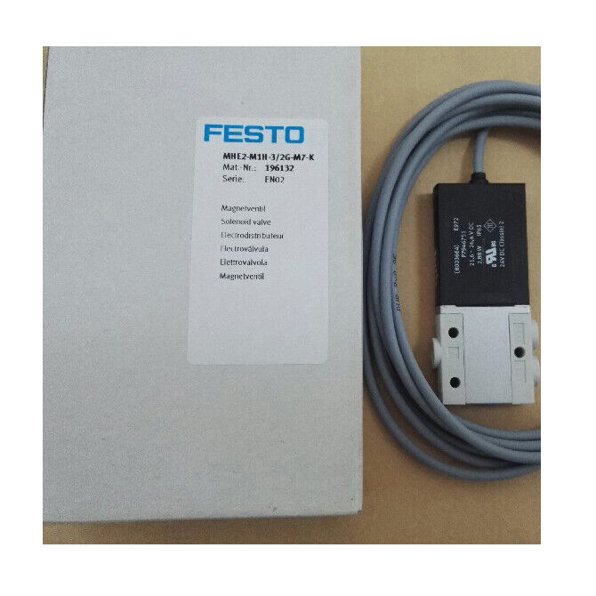 new 1PC FESTO solenoid valve MHE2-M1H-3/2G-M7-K ONE Year - FESTO