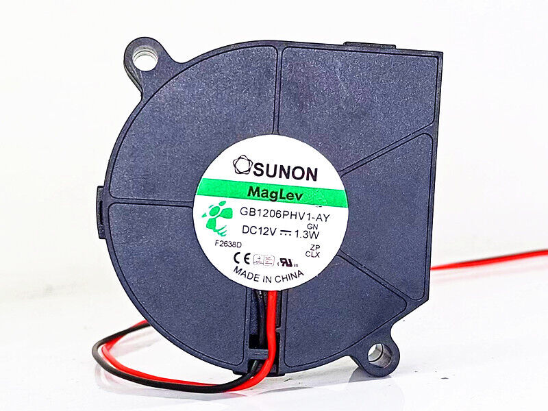 new 1 PCS SUNON Fan GB1206PHV1-AY 12V 1.3W 60*60*15mm 2 wire Turbo cooling fan - SUNON