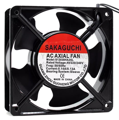 SAKAGUCHI S12038HA2SL AC220V 0.14A/0.13A 120*120*38mm axial fan
