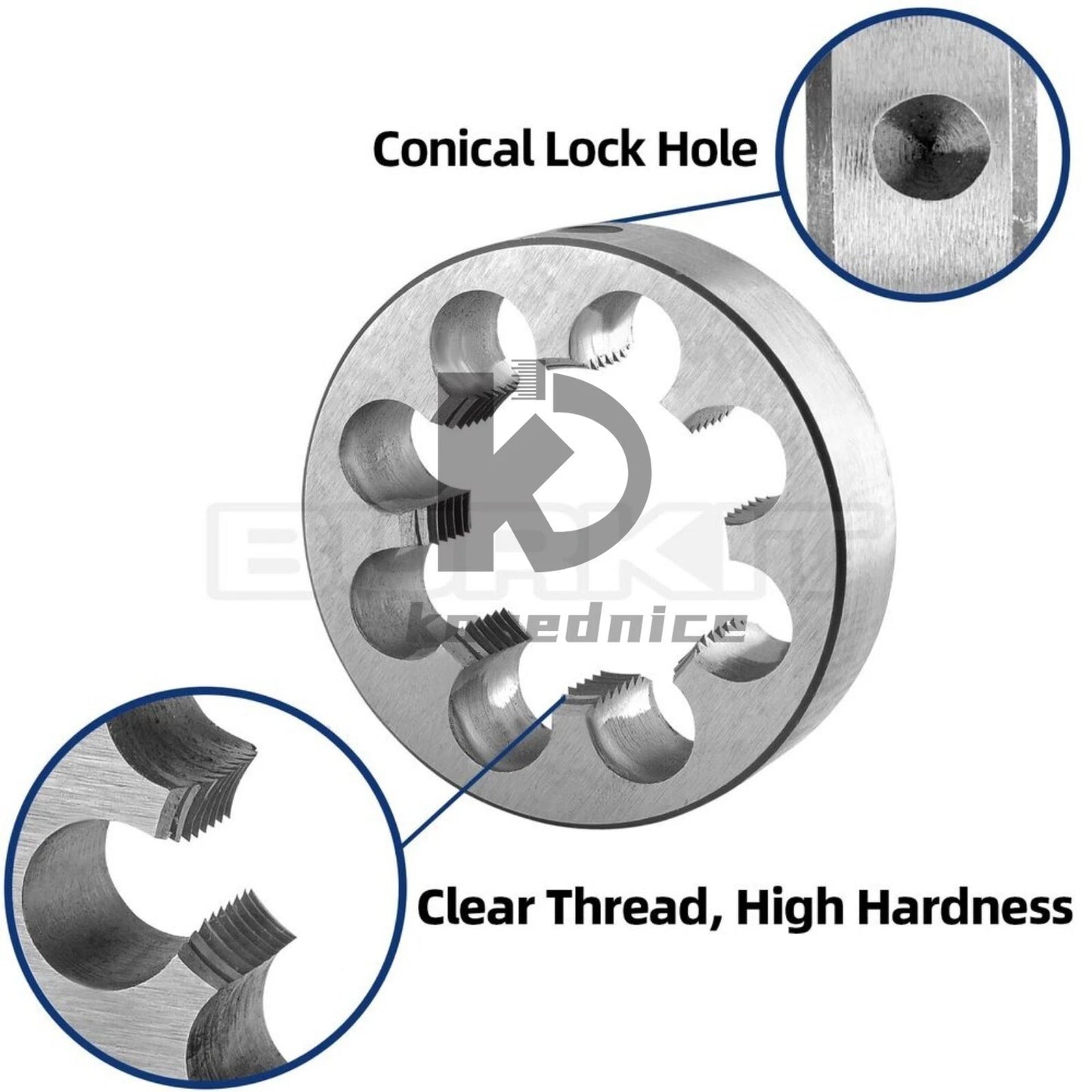 M65 X 1.5 Thread Die Right Hand, M65x1.5 Metric Round Threading Die