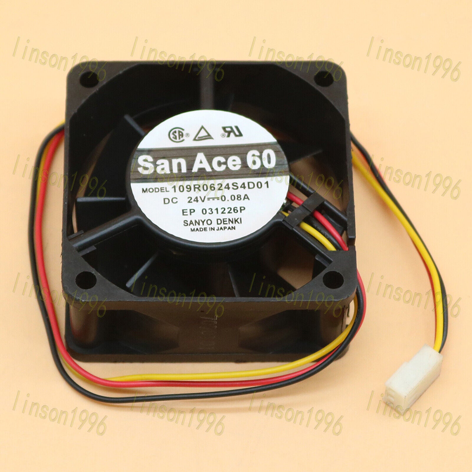 109R0624S4D01 cooling fan SANYO San Ace60 24V 0.08A - SANYO SAN ACE