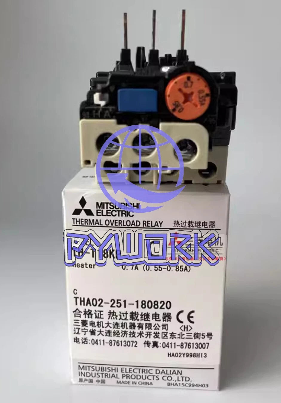 Mitsubishi Thermal Overload Relay TH-T18KP 0.7A (0.55-0.85A)