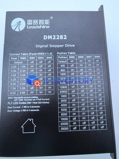 new LeadShine DM2282 Phase Digital Stepper Motor Driver 80-220VAC 0.5-8.2A - LEADSHINE