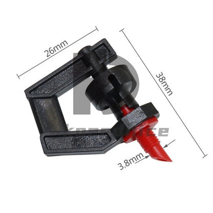 25x 360-Deg Drip System Rotor Spray Sprinkler, Micro Garden Irrigation/Watering