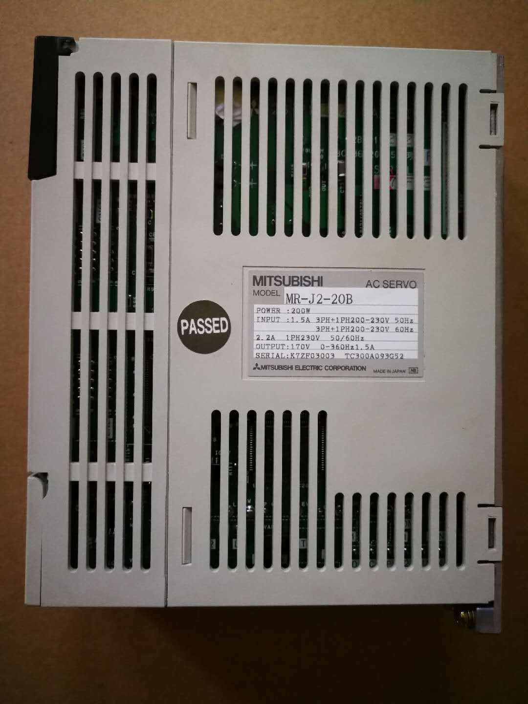 used ONE Mitsubishi Servo Driver MR-J2-20B - MITSUBISHI