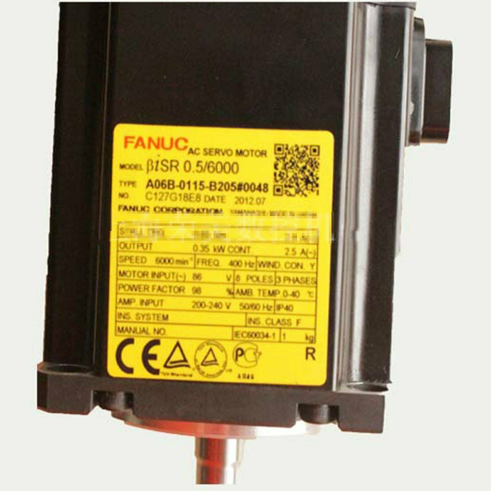 Used Fanuc A06B-0115-B205 Servo Motor - FANUC