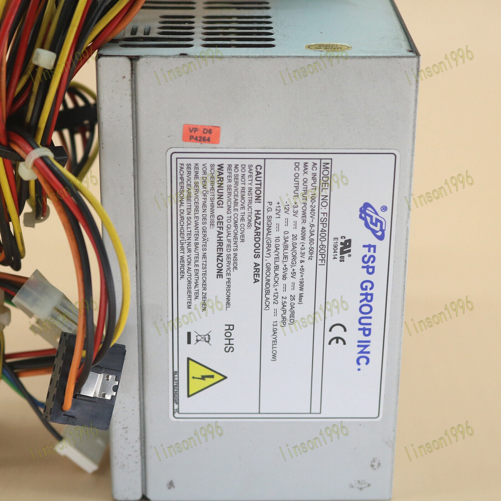 used  FSP FSP400-60PFI 400W Power Supply koeed