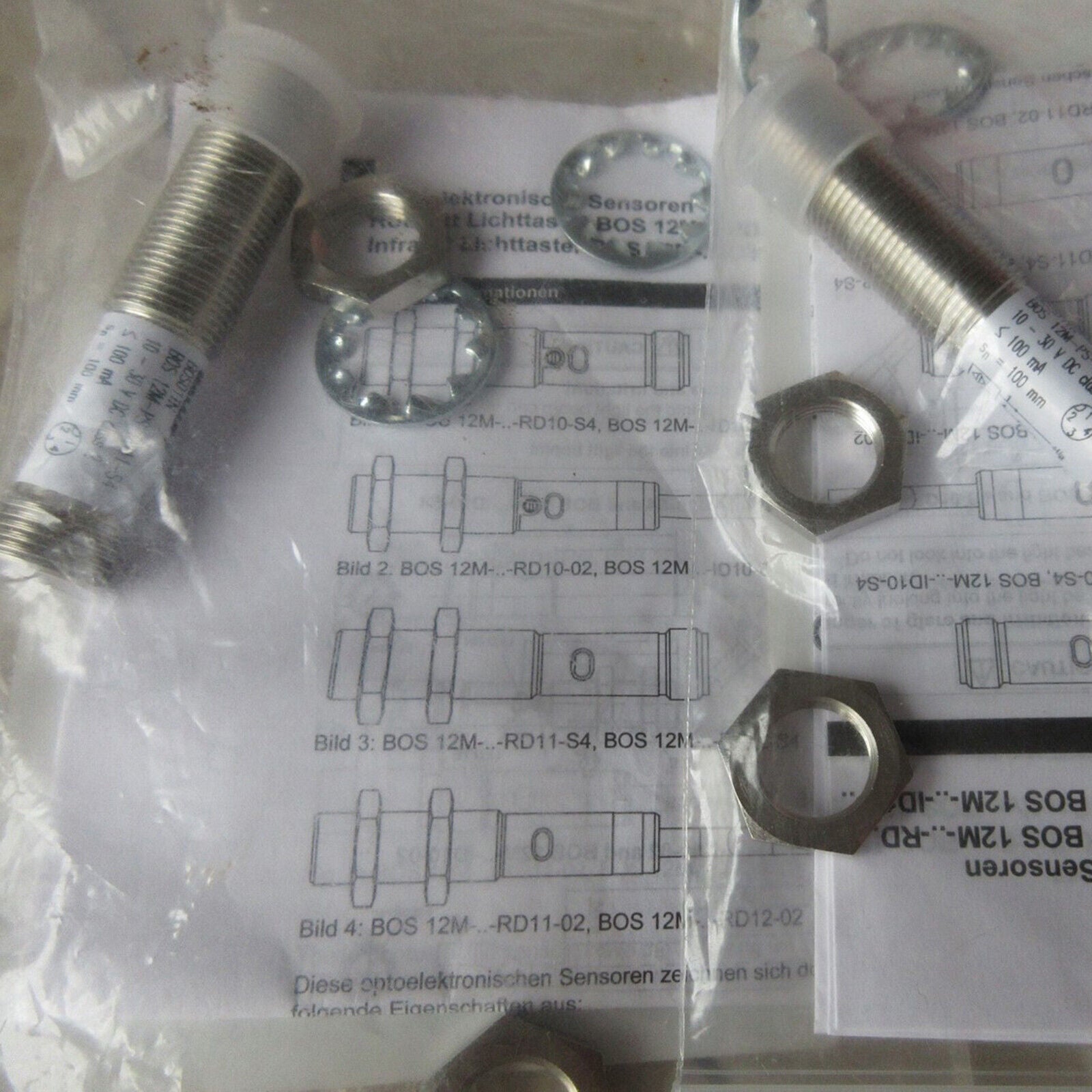 BOS 12M-PS-RD11-S4 Photoelectric Sensor - BALLUFF