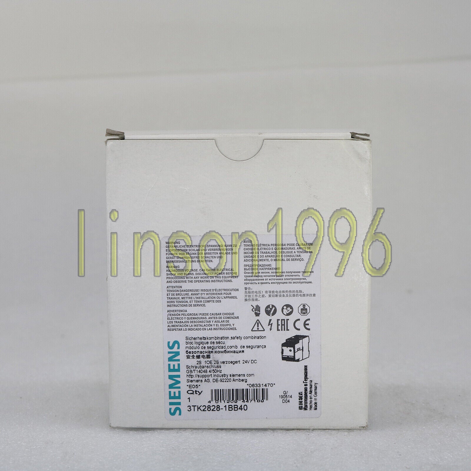 new ONE  Siemens safety relay 3TK2828-1BB40 in box one year