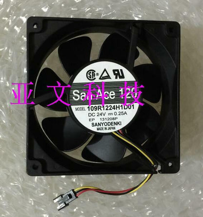 1pcs Sanyo 109R1224H101 24V 0.25A 12038 Axial Fan