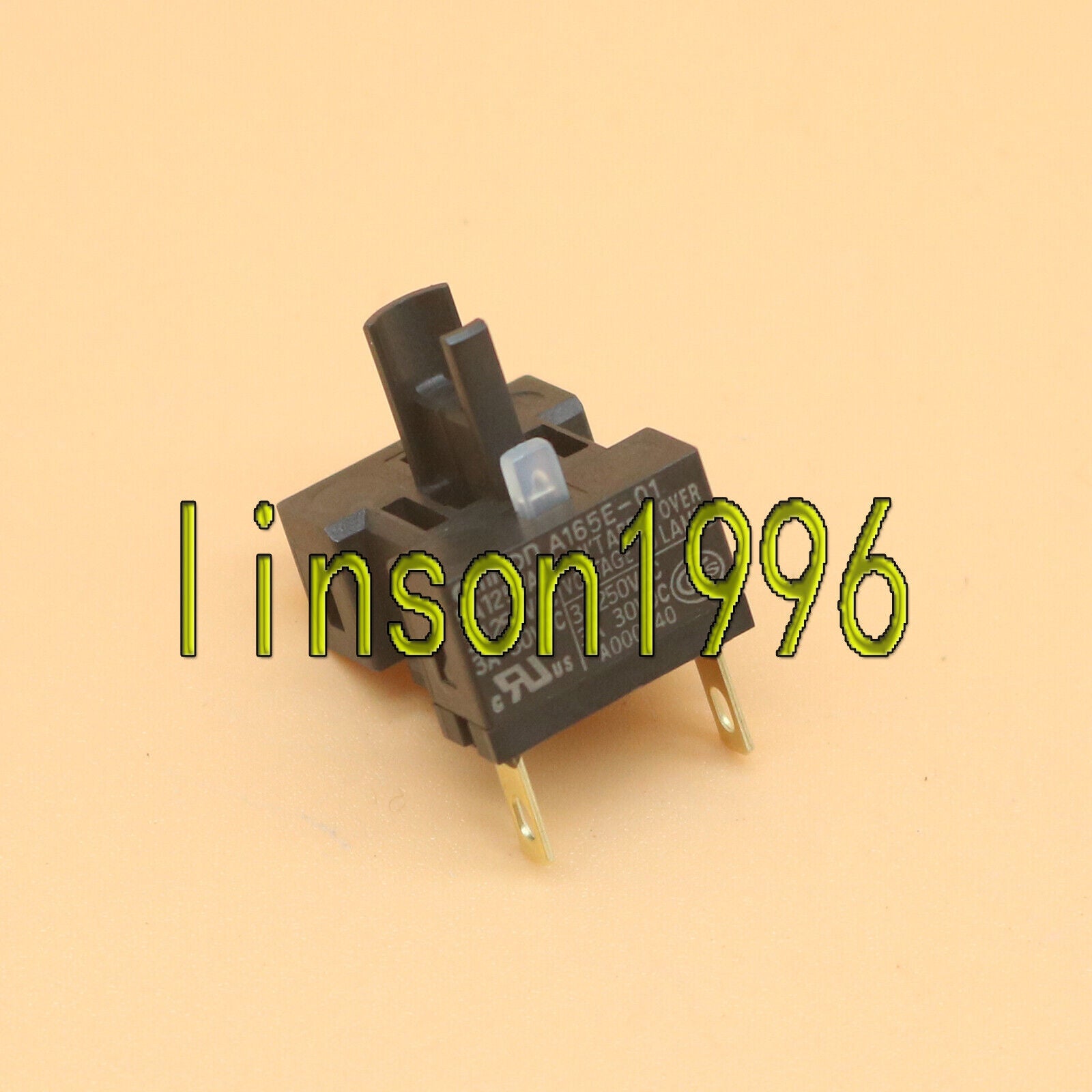 New ONE Omron A165E-01 Pushbutton Switch Red – - OMRON