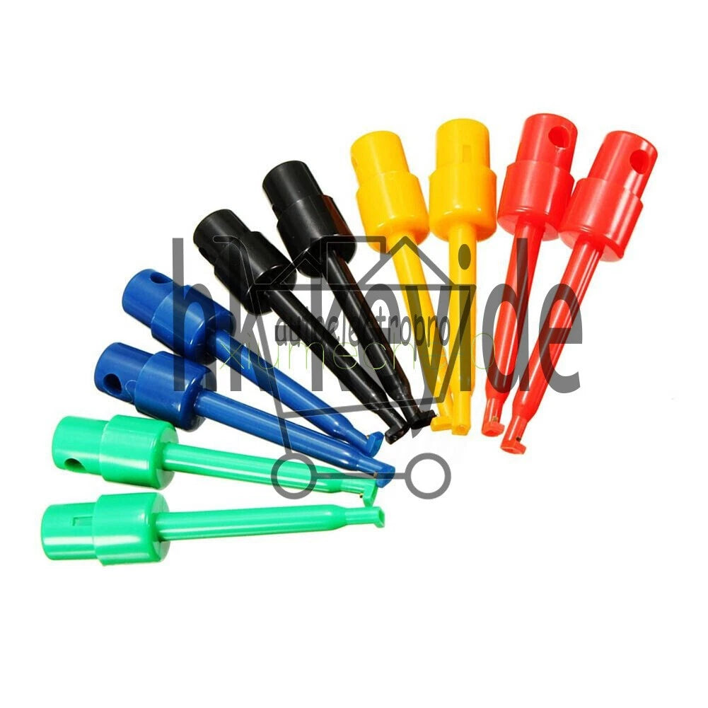 10pcs Large Size Round Single Hook Clip Test Probe for Electronic Testing