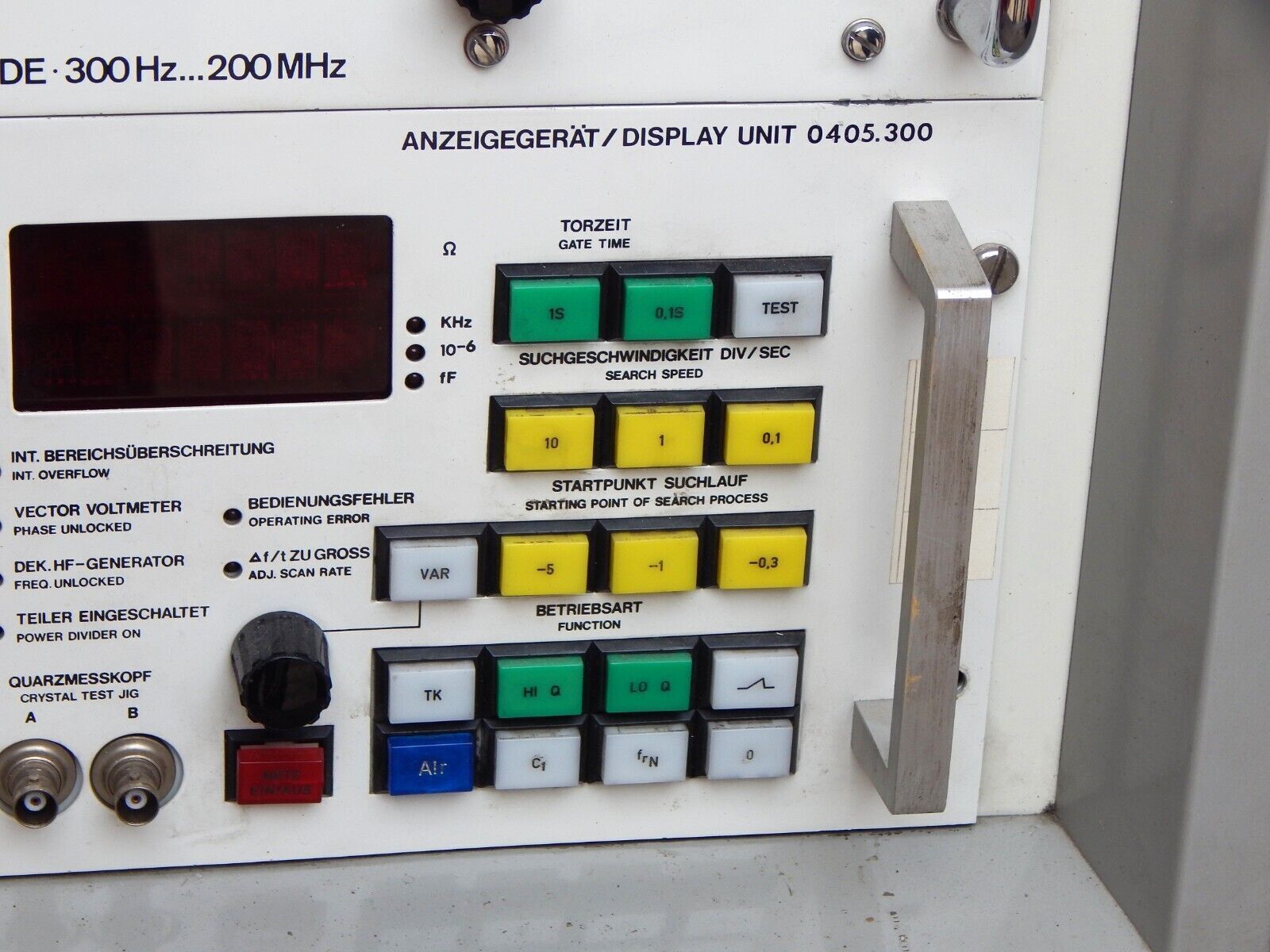 used TELEFUNKEN QMPL 0405 measuring system for quartz crystals computing unit - TELEFUNKEN
