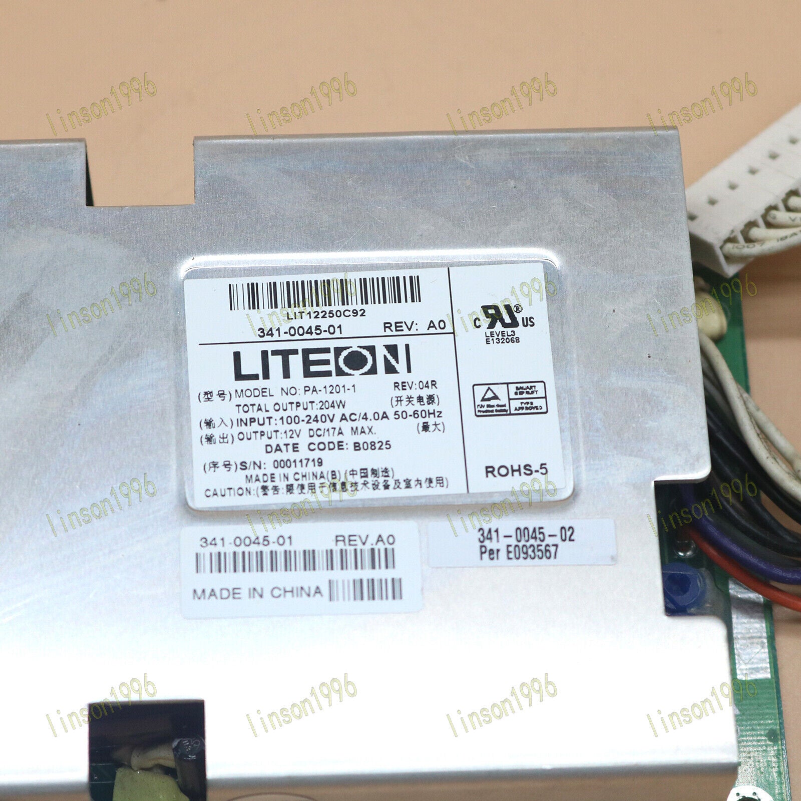 Used 1 Unit Cisco 341-0045-01/02 AC Power Supply for WS-C3750G-24TS-S/E 1.5U Switch - CISCO