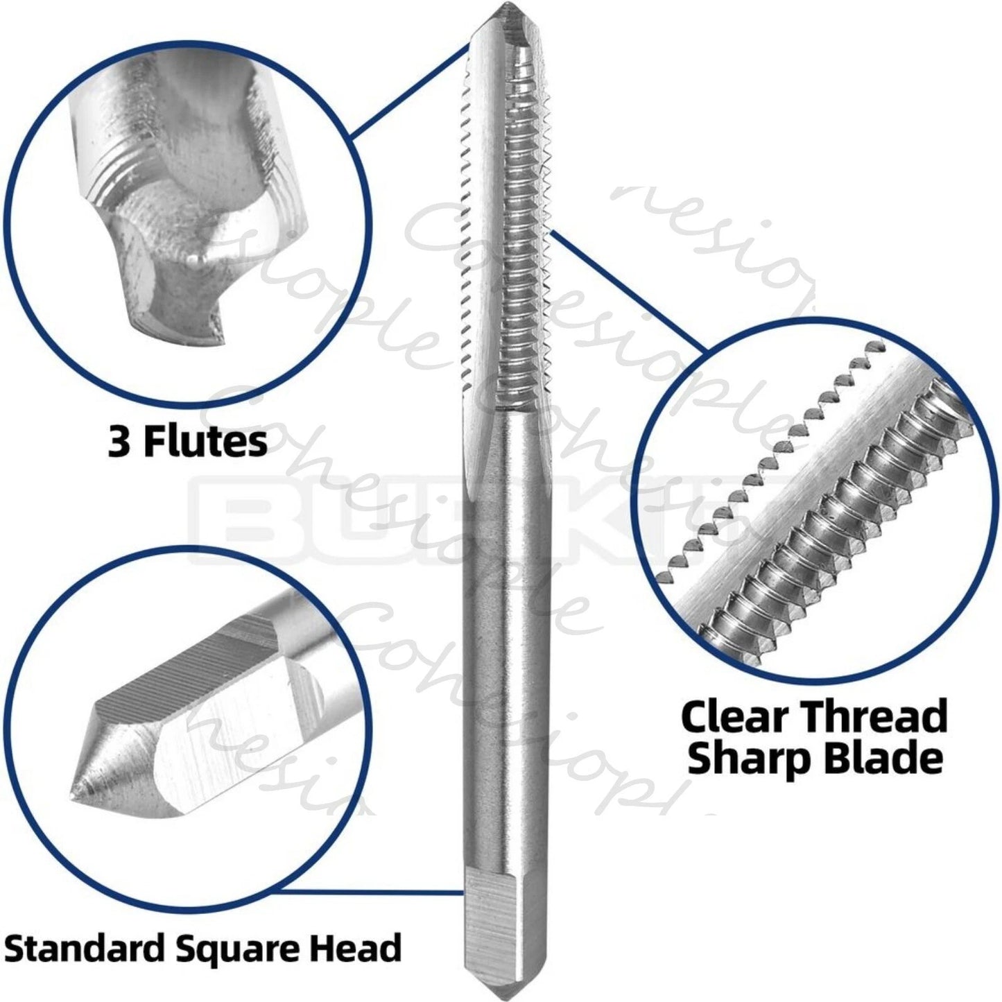 M4 X 0.7 Tap and Die Set Right Hand, M4X0.7 Machine Tap and Round Die