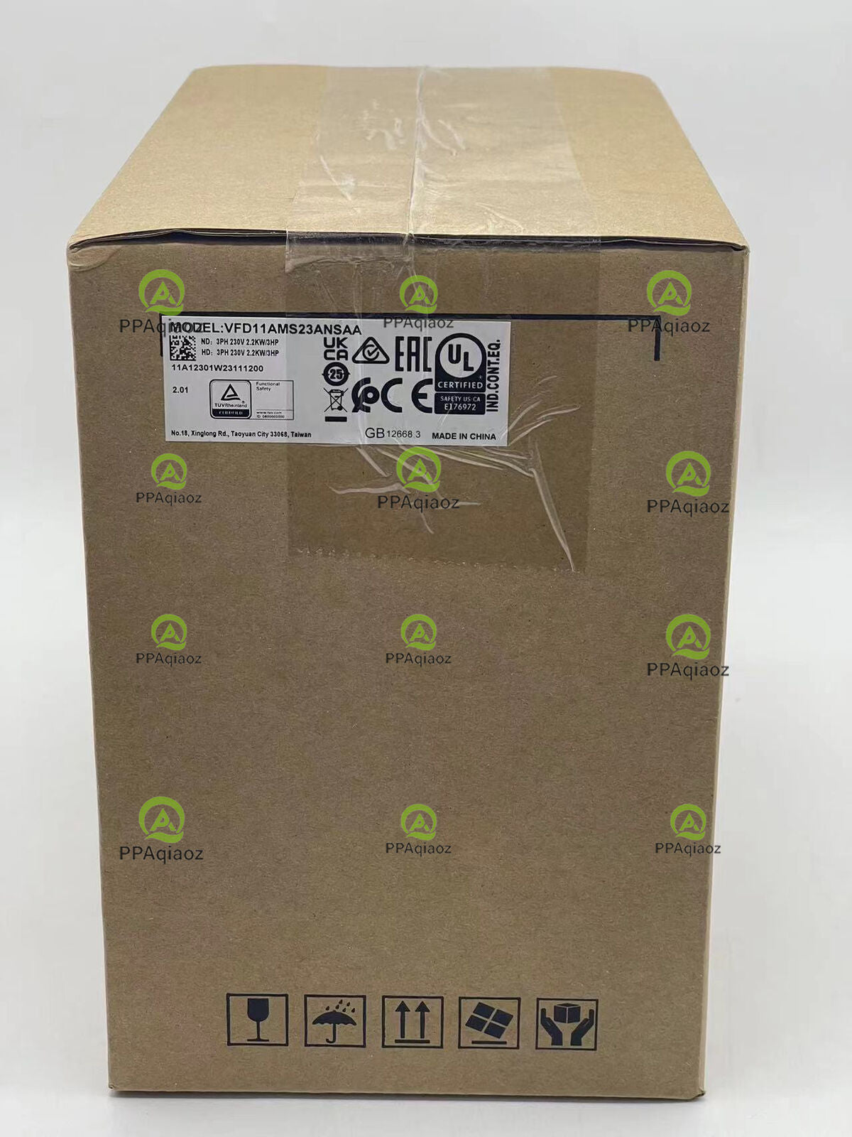 Delta VFD11AMS23ANSAA VFD Inverter, 3HP, 2.2KW, 3Phase, 200V-240VAC - DELTA