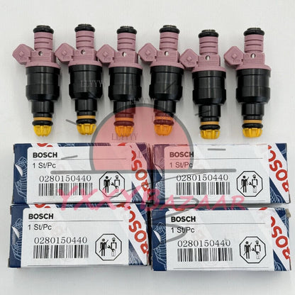 6X OEM FUEL INJECTORS 0280150440 FOR BMW E36 328i M3 E39 Z3 M52 M52 B28