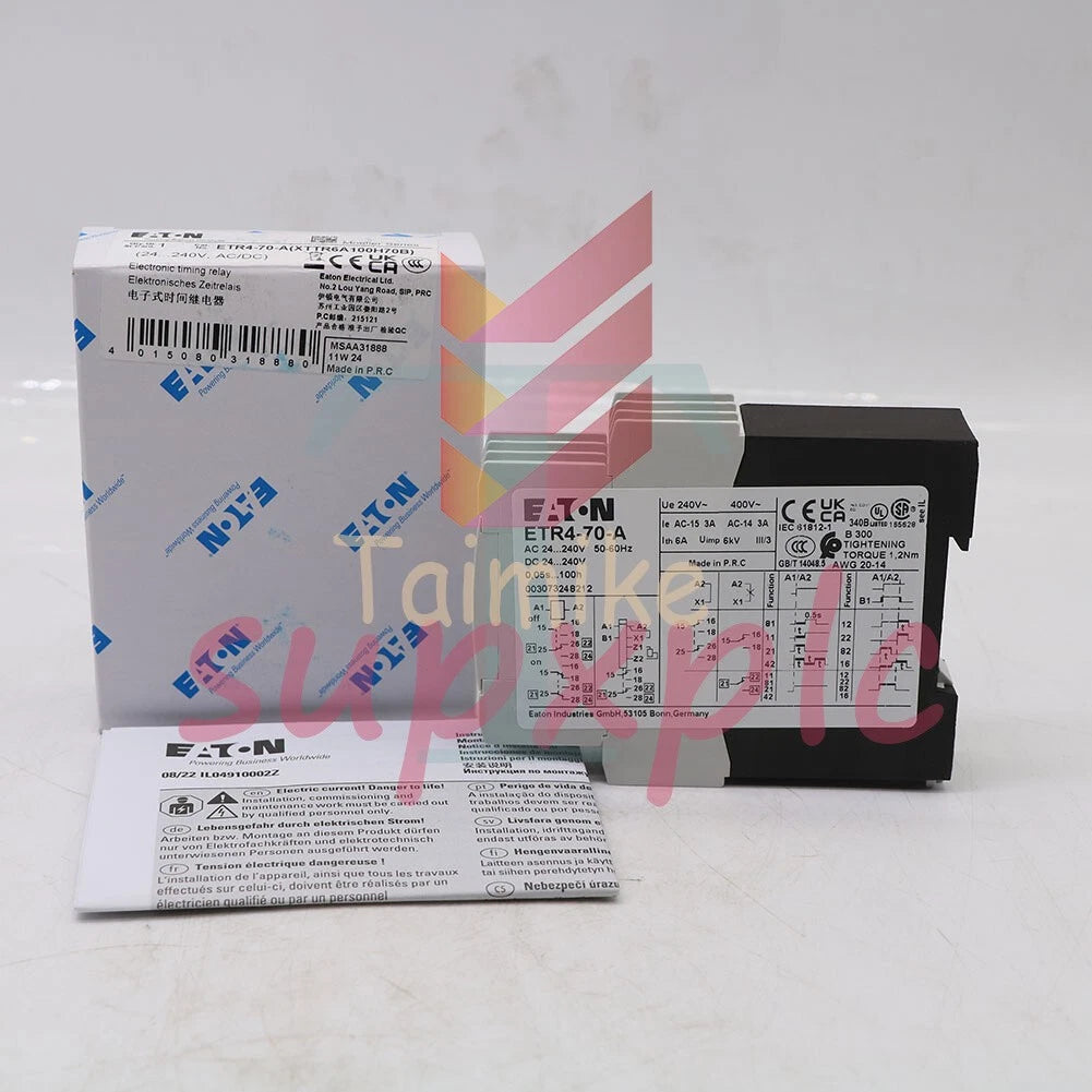 Eaton Moeller ETR4-70-A Electronic Timing Relay 1PC