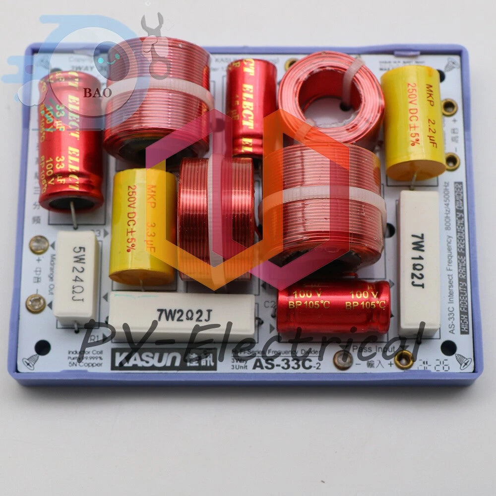 1pcs for KASUN AS-33C 3 Way Hi-Fi Speaker Frequency Divider Crossover Filters