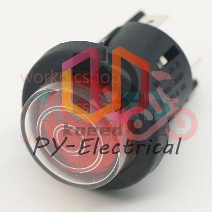 1PCS RLEIL RL5 T125/55 button switch Red Button with Waterproof Cover