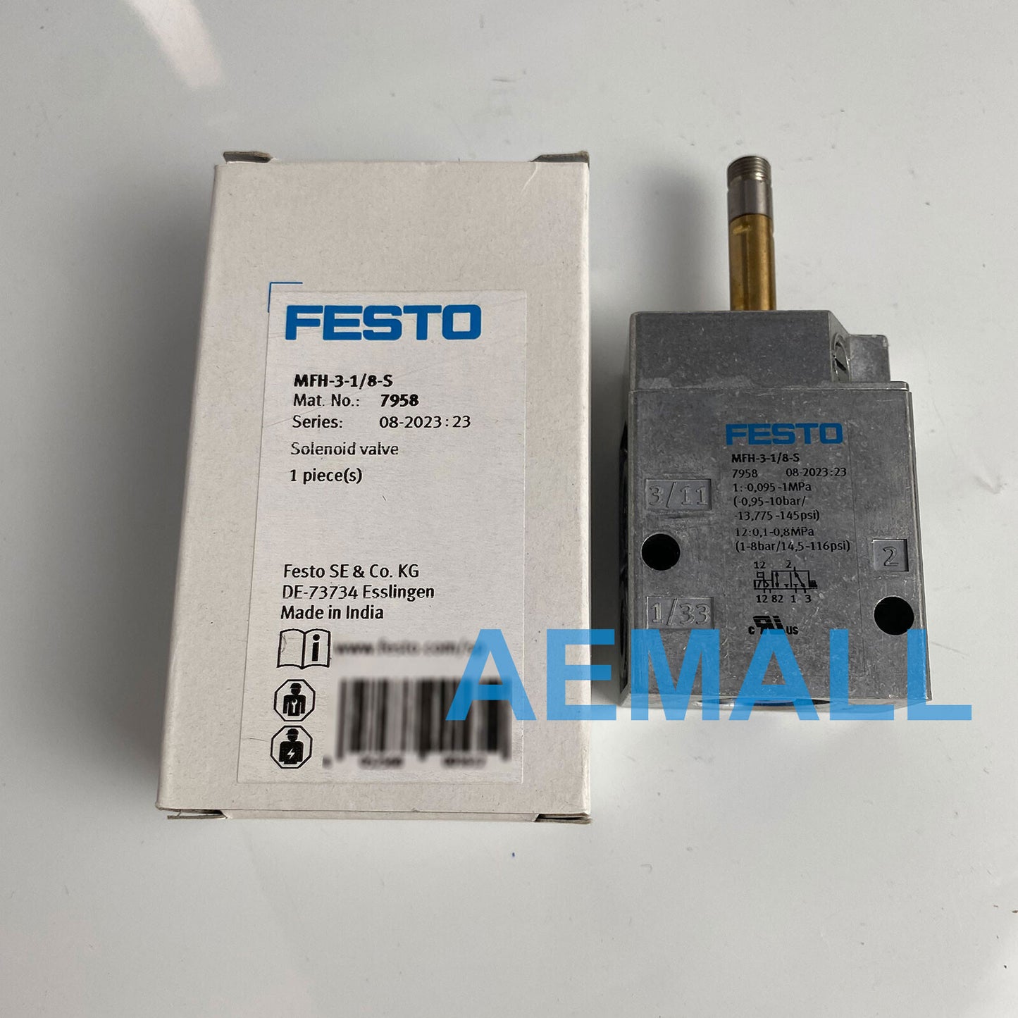 1pcs Festo MFH-3-1/8-S 7958 Solenoid Valve/ Air solenoid Valve