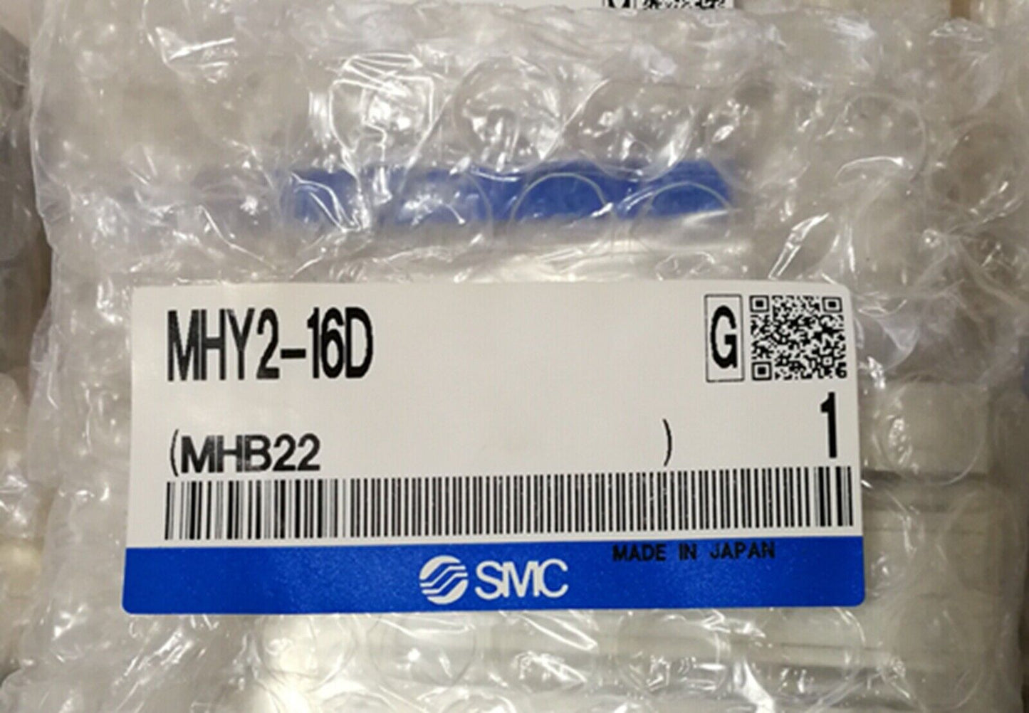 New SMC MHY2-16D Air Gripper Pneumatic Cylinder with 200PSI 16-inch Stroke and 4-way Quick Disconnect fitting - SMC