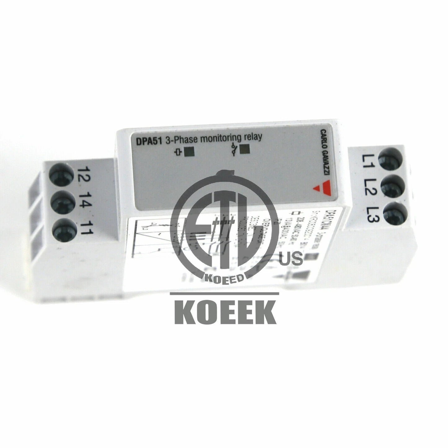 Gavazzi- DPA51CM44 1PCS 3-Ph Carlo Phase Monitoring Relay with SPDT Contacts