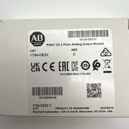 AB 1734-OE2V SER C POINT 2 Point Analog Output Module - AB