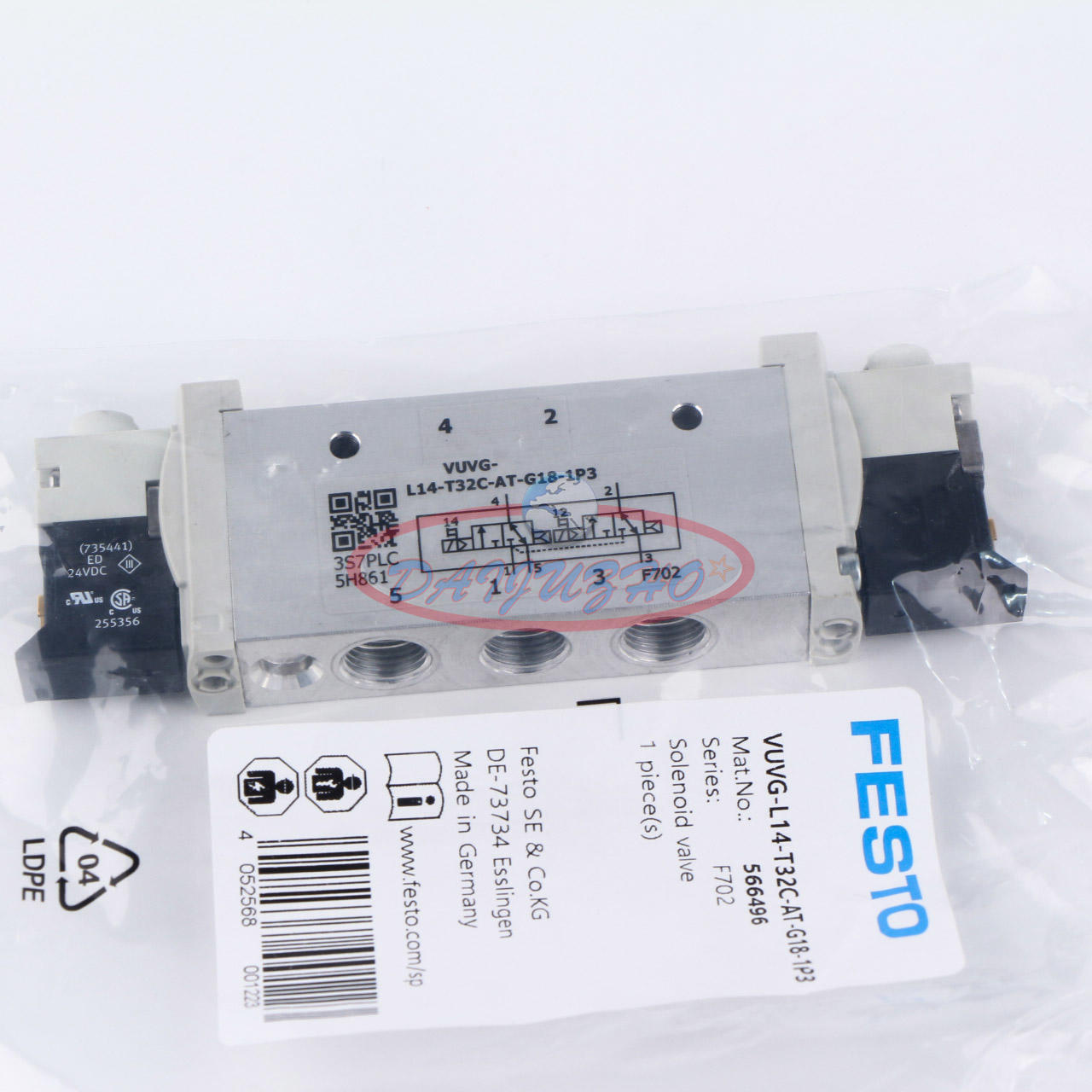 FESTO Solenoid Valve VUVG-L14-T32C-AT-G18-1P3 - FESTO