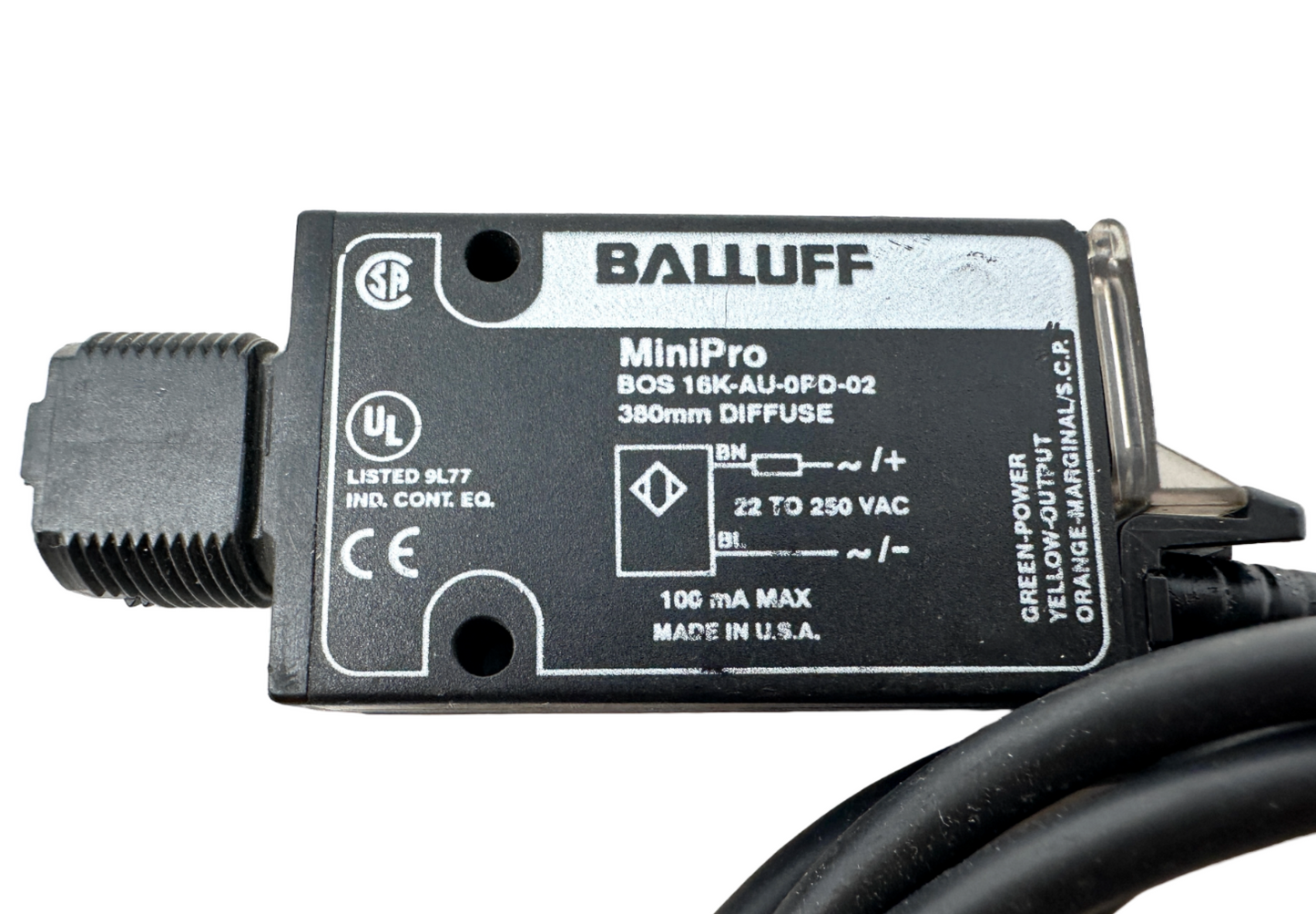 used Balluff BOS 16K-AU-0PD-02 Photoelectric Sensor - BALLUFF