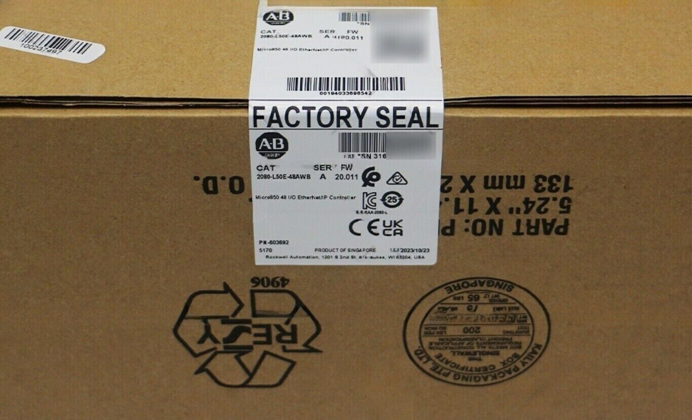 Allen Bradley Micro850 Controller 2080-L50E-48AWB - ALLEN BRADLEY
