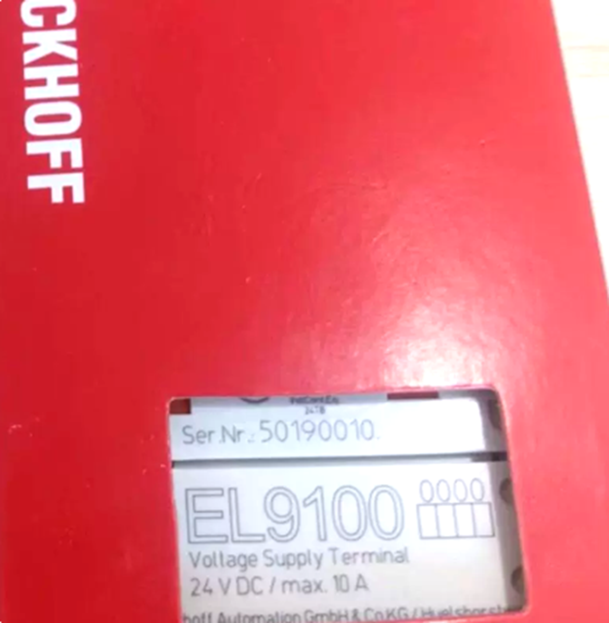 BECKHOFF EL-9100 PLC Module - Industrial Automation Solution - BECKHOFF