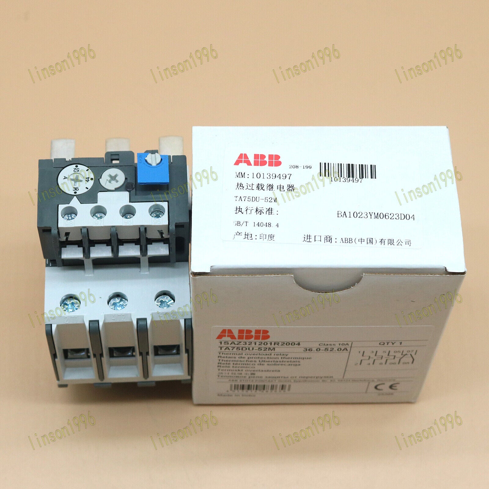 Abb Thermal Overload Relay TA75DU-52M 36-52A Quality Assured - ABB