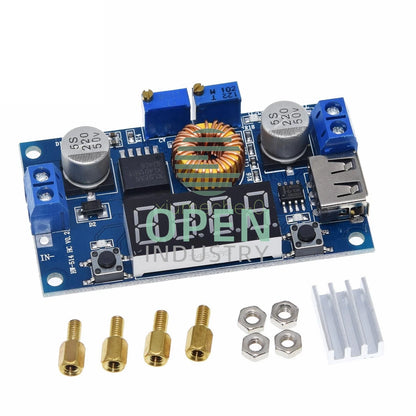 5A CC CV LED Drive Lithium charger Power Step-down Module W/ USB Voltmeter