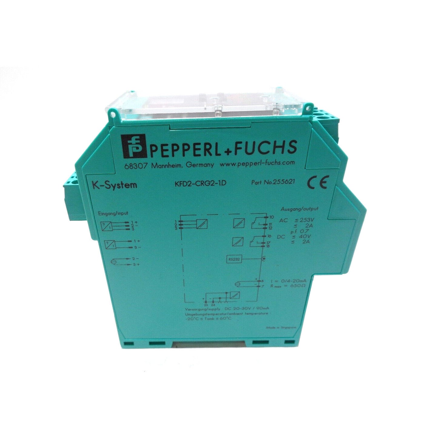 new PEPPERL + FUCHS KFD2-CRG2-1.D Safety Barrier 255621 - PEPPERL + FUCHS