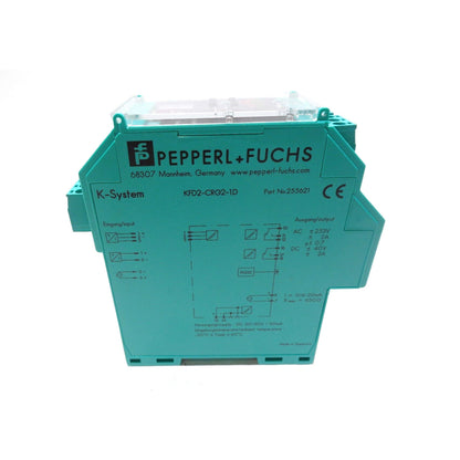 new PEPPERL + FUCHS KFD2-CRG2-1.D Safety Barrier 255621 - PEPPERL + FUCHS