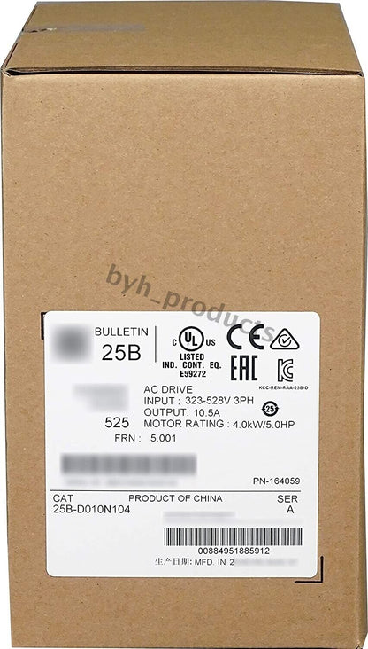 New For Allen-Bradley PowerFlex 525 4kW 5Hp AC Drive 25B-D010N104 - ALLEN-BRADLEY