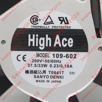 Sanyo Denki 109-602 Fan - SANYO