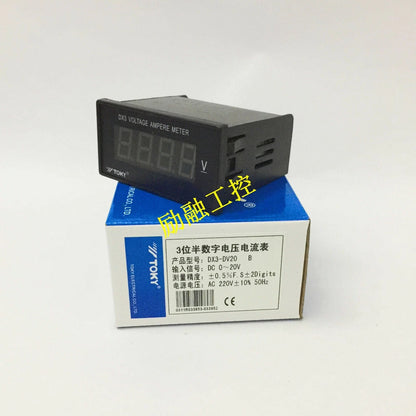 1PCS TOKY DX3-DV20 three and a half digital voltage and ammeter